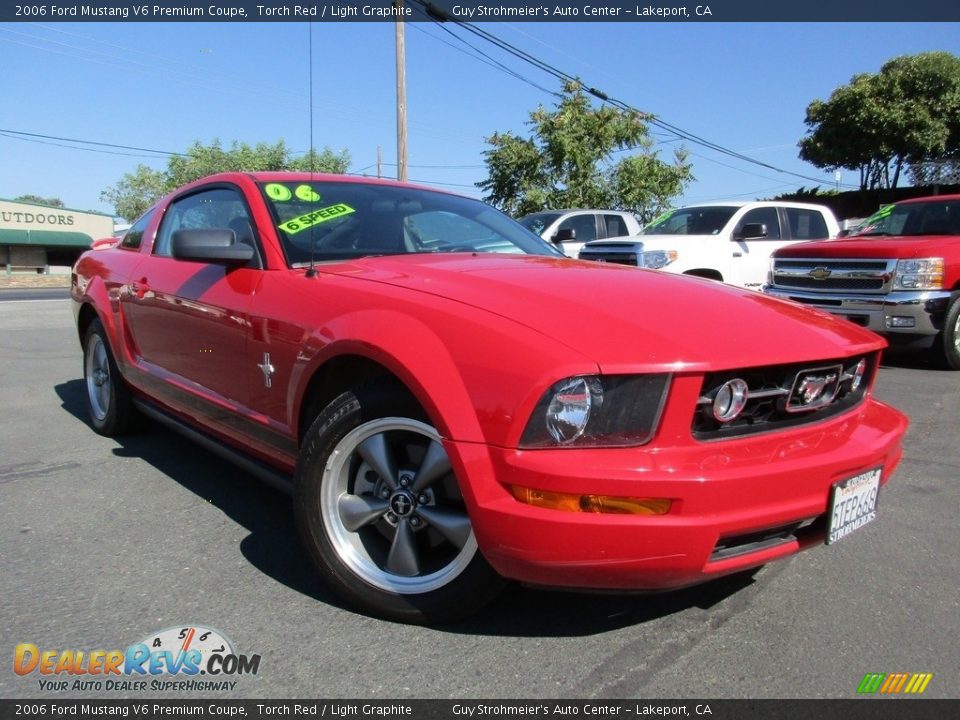 2006 Ford Mustang V6 Premium Coupe Torch Red / Light Graphite Photo #1