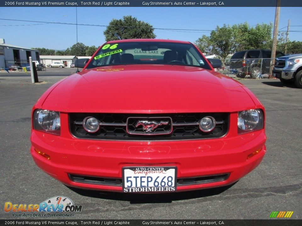 2006 Ford Mustang V6 Premium Coupe Torch Red / Light Graphite Photo #2