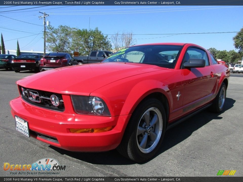 2006 Ford Mustang V6 Premium Coupe Torch Red / Light Graphite Photo #3