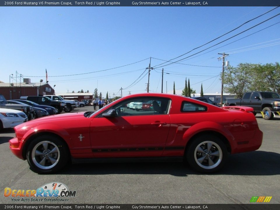 2006 Ford Mustang V6 Premium Coupe Torch Red / Light Graphite Photo #4