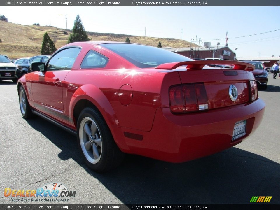 2006 Ford Mustang V6 Premium Coupe Torch Red / Light Graphite Photo #5