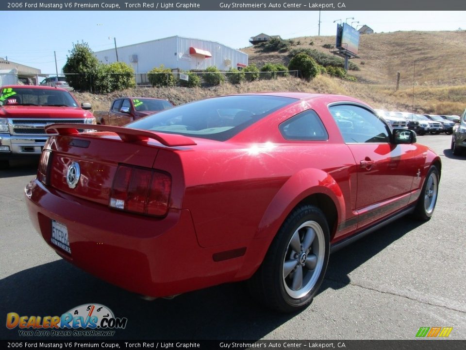2006 Ford Mustang V6 Premium Coupe Torch Red / Light Graphite Photo #7