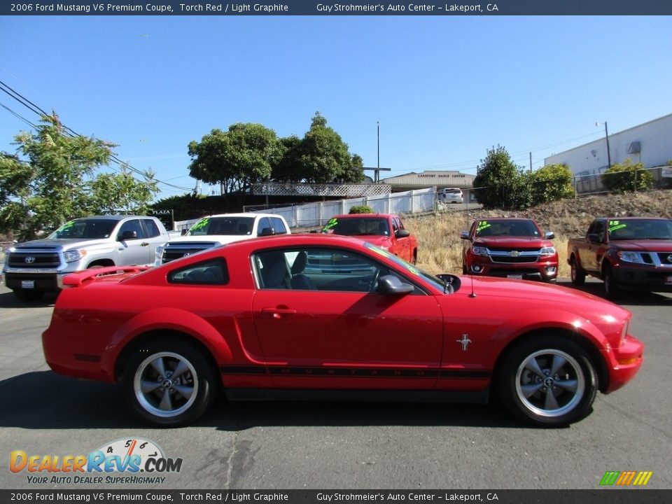2006 Ford Mustang V6 Premium Coupe Torch Red / Light Graphite Photo #8