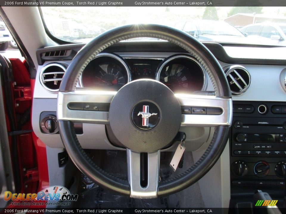 2006 Ford Mustang V6 Premium Coupe Torch Red / Light Graphite Photo #13