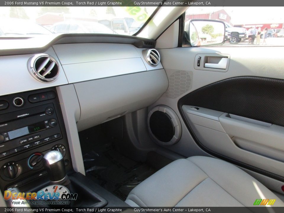 2006 Ford Mustang V6 Premium Coupe Torch Red / Light Graphite Photo #15