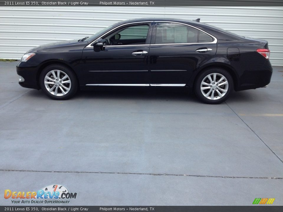 2011 Lexus ES 350 Obsidian Black / Light Gray Photo #3