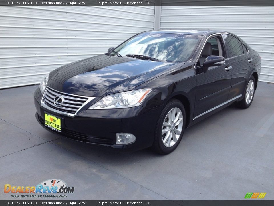 2011 Lexus ES 350 Obsidian Black / Light Gray Photo #4