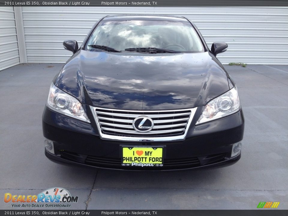 2011 Lexus ES 350 Obsidian Black / Light Gray Photo #5