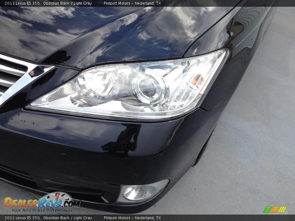 2011 Lexus ES 350 Obsidian Black / Light Gray Photo #6