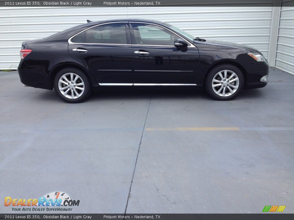 2011 Lexus ES 350 Obsidian Black / Light Gray Photo #8