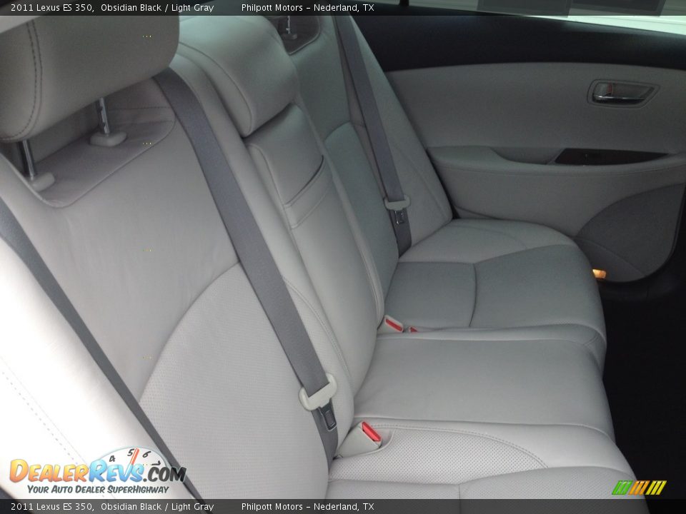 2011 Lexus ES 350 Obsidian Black / Light Gray Photo #25