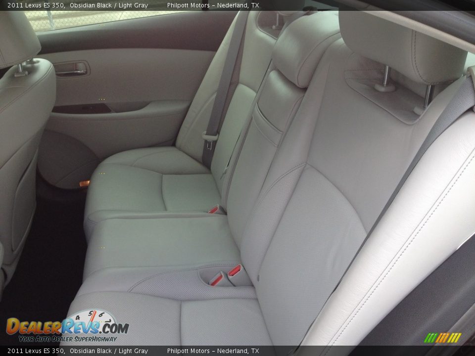 2011 Lexus ES 350 Obsidian Black / Light Gray Photo #27