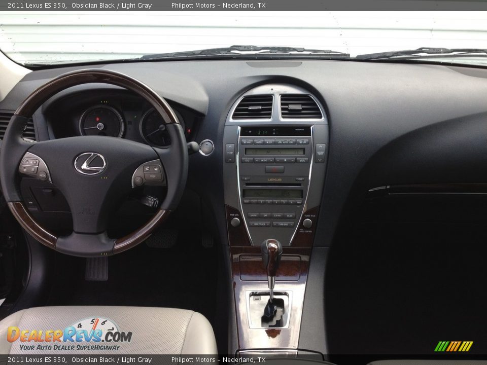 2011 Lexus ES 350 Obsidian Black / Light Gray Photo #34