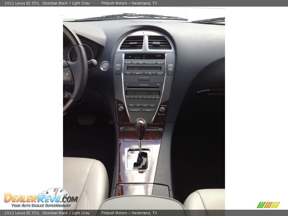 2011 Lexus ES 350 Obsidian Black / Light Gray Photo #35