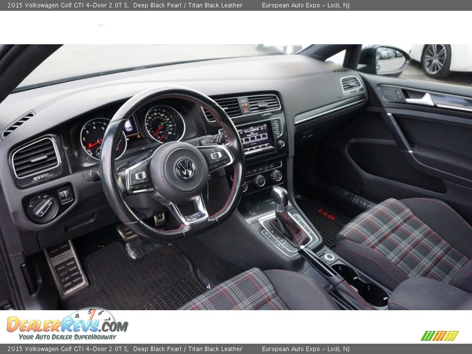 2015 Volkswagen Golf GTI 4-Door 2.0T S Deep Black Pearl / Titan Black Leather Photo #5