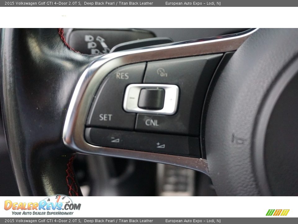 2015 Volkswagen Golf GTI 4-Door 2.0T S Deep Black Pearl / Titan Black Leather Photo #21