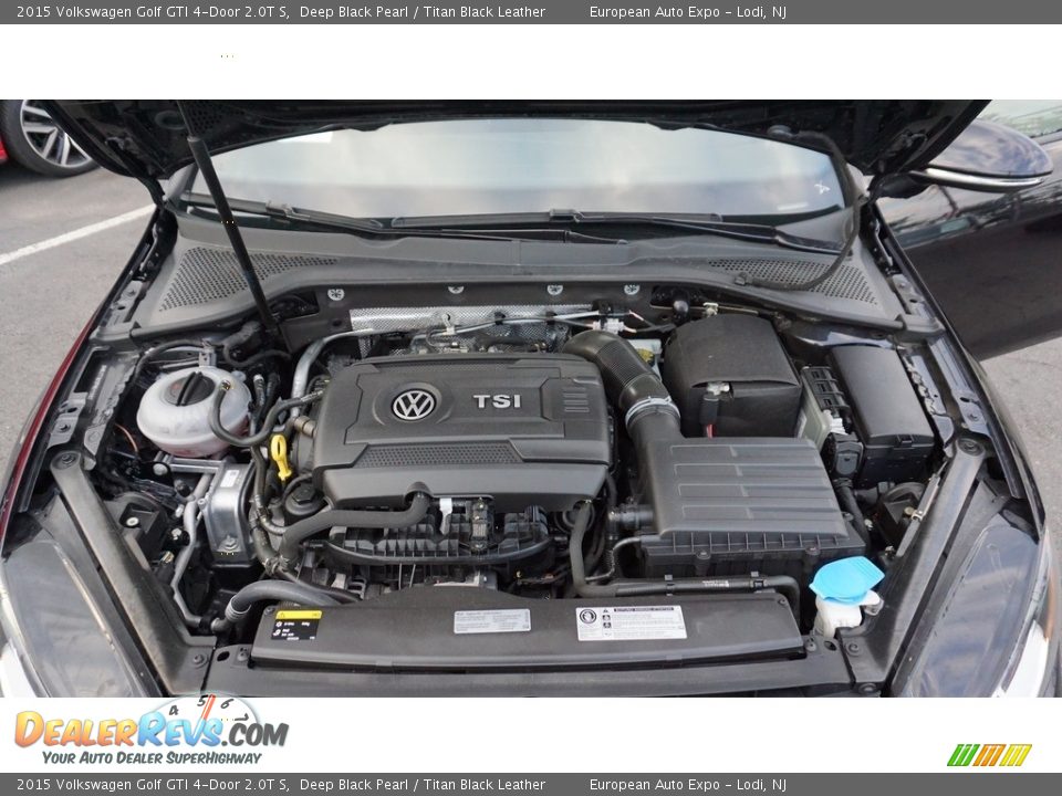 2015 Volkswagen Golf GTI 4-Door 2.0T S Deep Black Pearl / Titan Black Leather Photo #36