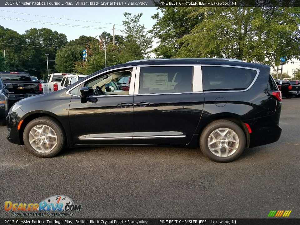 2017 Chrysler Pacifica Touring L Plus Brilliant Black Crystal Pearl / Black/Alloy Photo #3