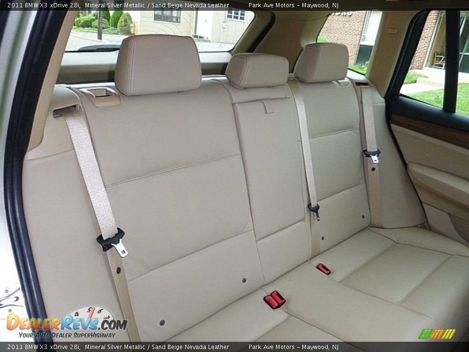 Rear Seat of 2011 BMW X3 xDrive 28i Photo #20