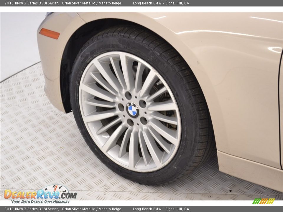 2013 BMW 3 Series 328i Sedan Orion Silver Metallic / Veneto Beige Photo #9