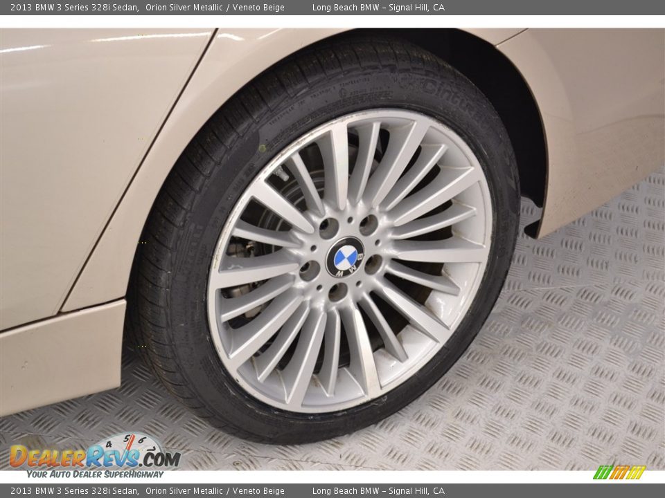 2013 BMW 3 Series 328i Sedan Orion Silver Metallic / Veneto Beige Photo #10