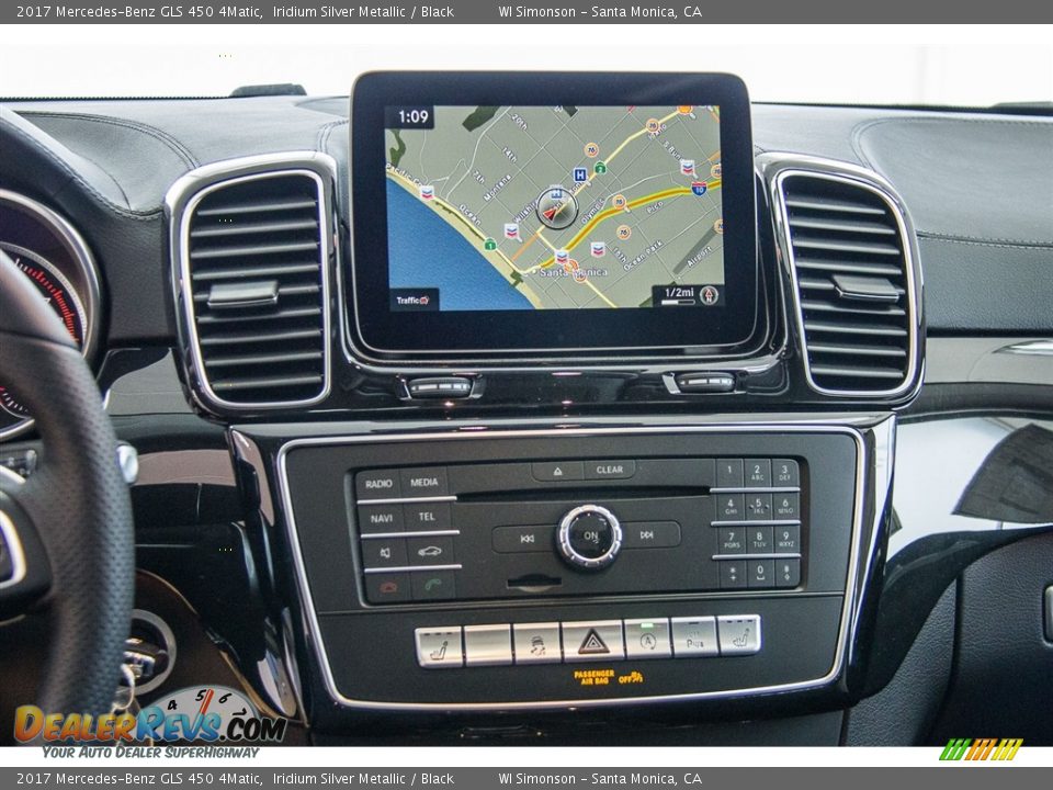 2017 Mercedes-Benz GLS 450 4Matic Iridium Silver Metallic / Black Photo #7