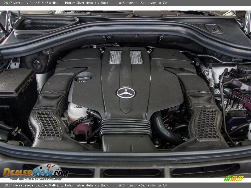 2017 Mercedes-Benz GLS 450 4Matic Iridium Silver Metallic / Black Photo #9
