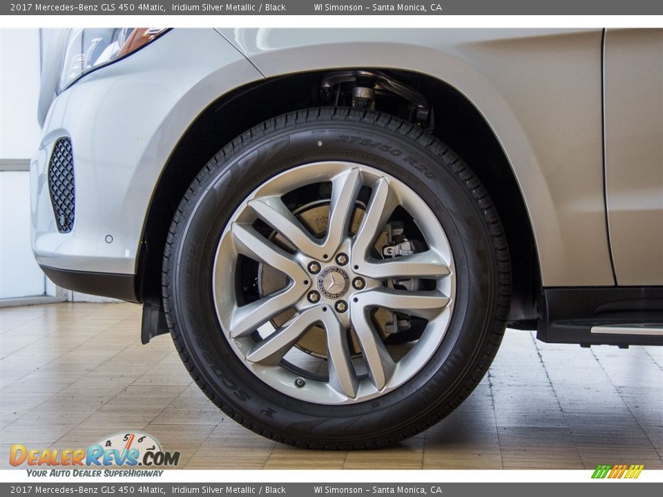 2017 Mercedes-Benz GLS 450 4Matic Iridium Silver Metallic / Black Photo #10