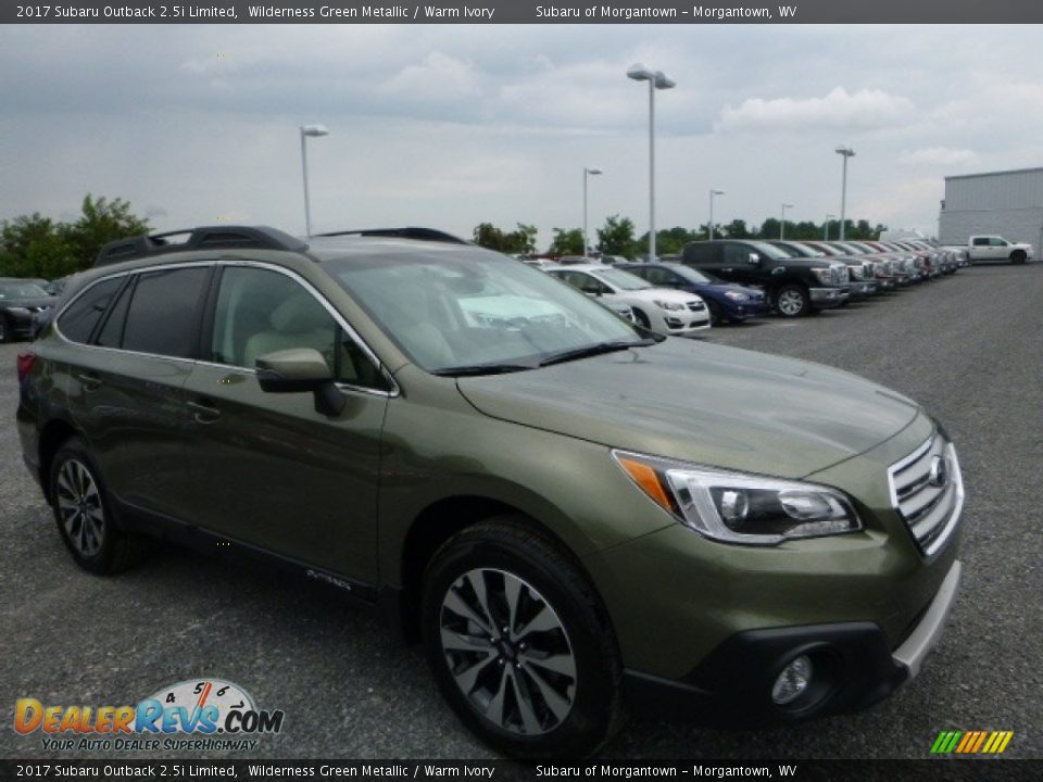 2017 Subaru Outback 2.5i Limited Wilderness Green Metallic / Warm Ivory Photo #1