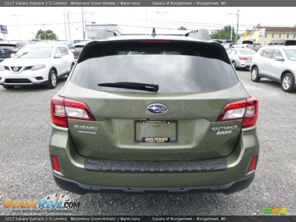 2017 Subaru Outback 2.5i Limited Wilderness Green Metallic / Warm Ivory Photo #8