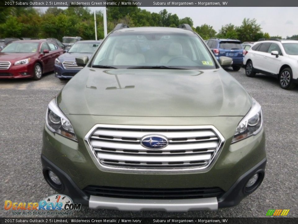 2017 Subaru Outback 2.5i Limited Wilderness Green Metallic / Warm Ivory Photo #12