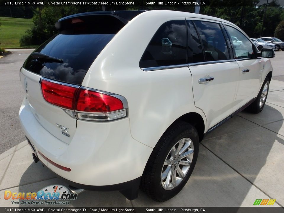 2013 Lincoln MKX AWD Crystal Champagne Tri-Coat / Medium Light Stone Photo #6