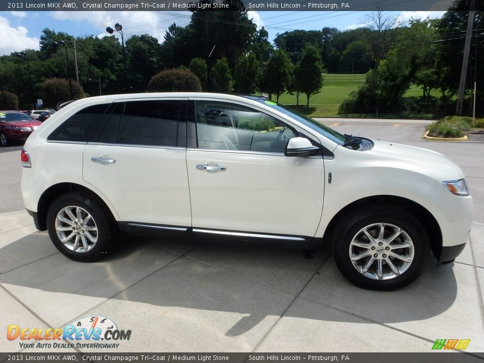 2013 Lincoln MKX AWD Crystal Champagne Tri-Coat / Medium Light Stone Photo #7