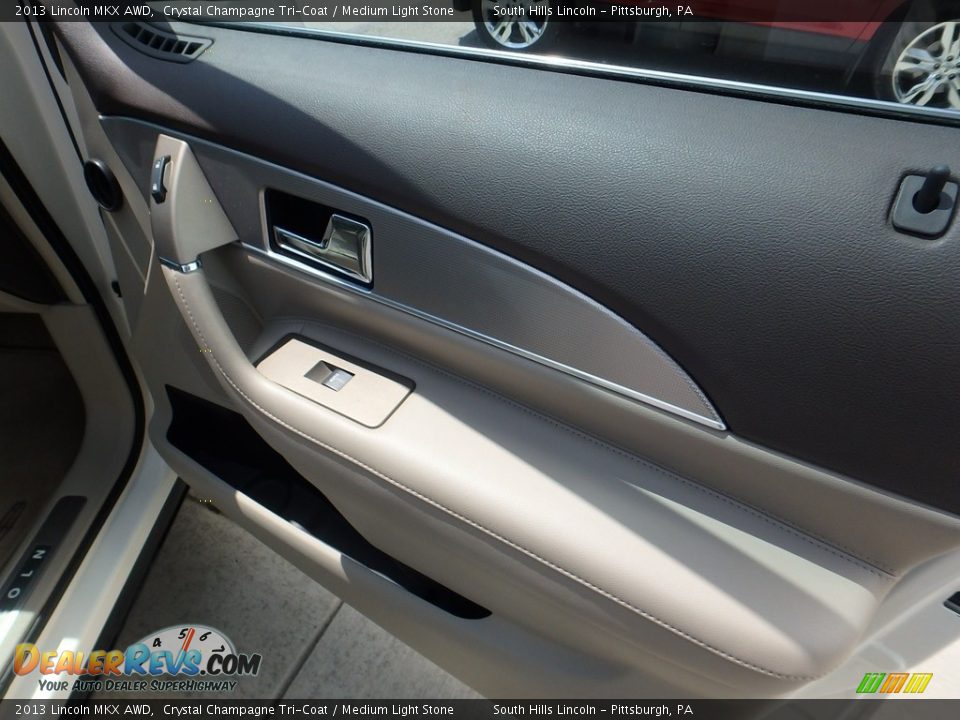 2013 Lincoln MKX AWD Crystal Champagne Tri-Coat / Medium Light Stone Photo #13