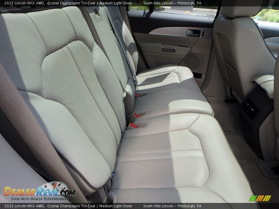 2013 Lincoln MKX AWD Crystal Champagne Tri-Coat / Medium Light Stone Photo #14