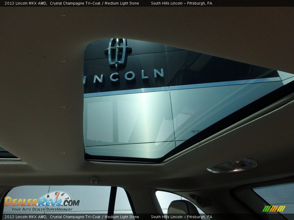 2013 Lincoln MKX AWD Crystal Champagne Tri-Coat / Medium Light Stone Photo #18