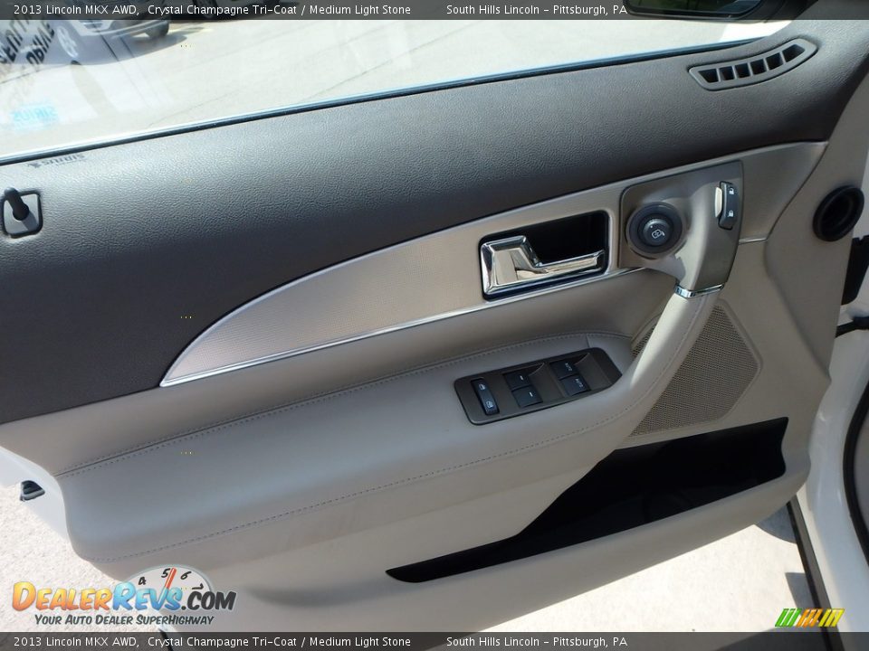 2013 Lincoln MKX AWD Crystal Champagne Tri-Coat / Medium Light Stone Photo #19
