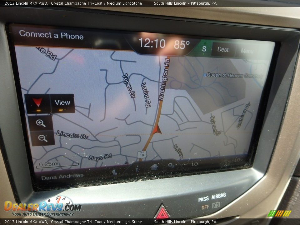 2013 Lincoln MKX AWD Crystal Champagne Tri-Coat / Medium Light Stone Photo #21