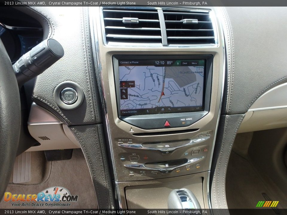 2013 Lincoln MKX AWD Crystal Champagne Tri-Coat / Medium Light Stone Photo #22
