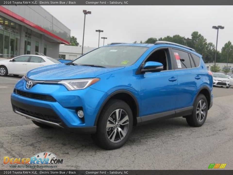 2016 Toyota RAV4 XLE Electric Storm Blue / Black Photo #2