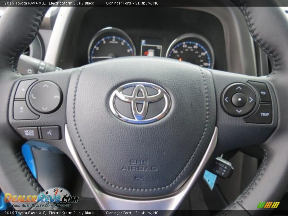 2016 Toyota RAV4 XLE Electric Storm Blue / Black Photo #12