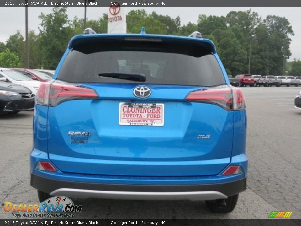 2016 Toyota RAV4 XLE Electric Storm Blue / Black Photo #23