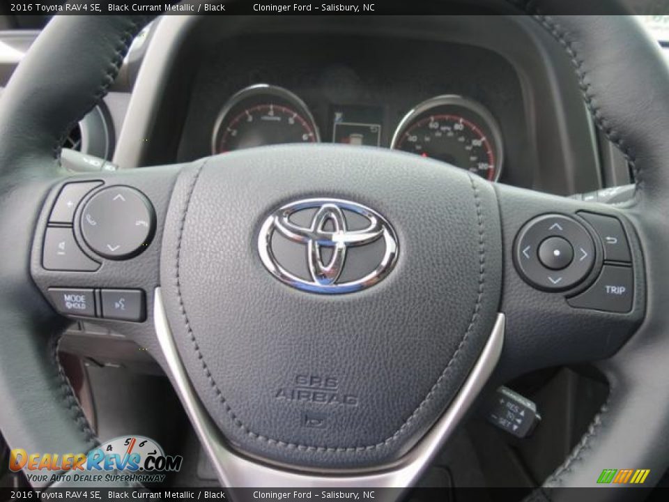 2016 Toyota RAV4 SE Black Currant Metallic / Black Photo #13