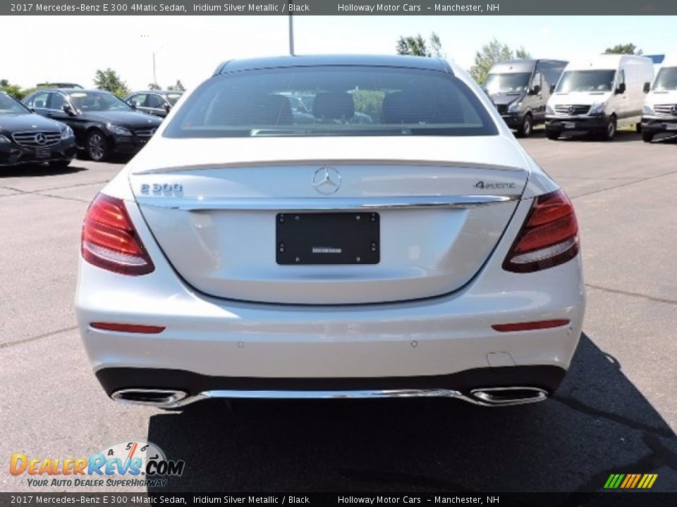 2017 Mercedes-Benz E 300 4Matic Sedan Iridium Silver Metallic / Black Photo #4