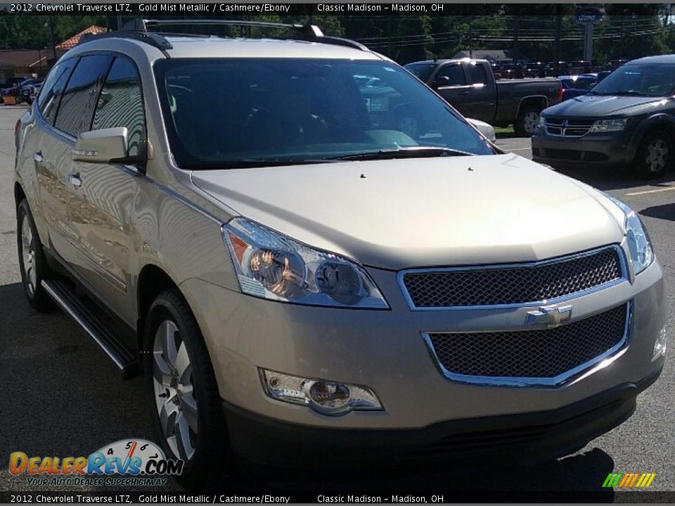 2012 Chevrolet Traverse LTZ Gold Mist Metallic / Cashmere/Ebony Photo #3
