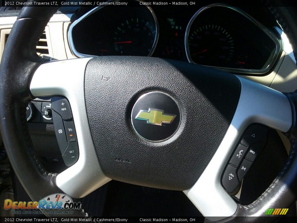 2012 Chevrolet Traverse LTZ Gold Mist Metallic / Cashmere/Ebony Photo #8