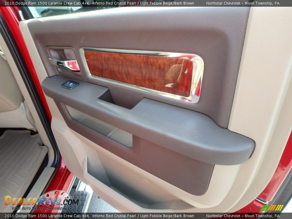 2010 Dodge Ram 1500 Laramie Crew Cab 4x4 Inferno Red Crystal Pearl / Light Pebble Beige/Bark Brown Photo #19