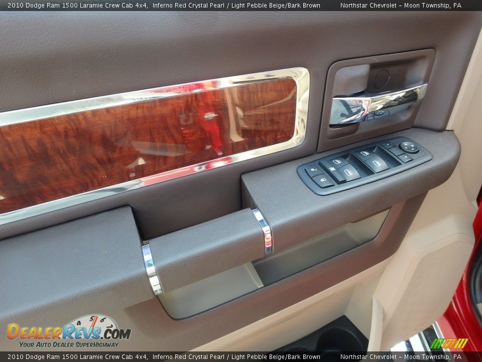 2010 Dodge Ram 1500 Laramie Crew Cab 4x4 Inferno Red Crystal Pearl / Light Pebble Beige/Bark Brown Photo #24