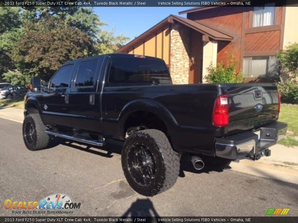 2013 Ford F250 Super Duty XLT Crew Cab 4x4 Tuxedo Black Metallic / Steel Photo #3