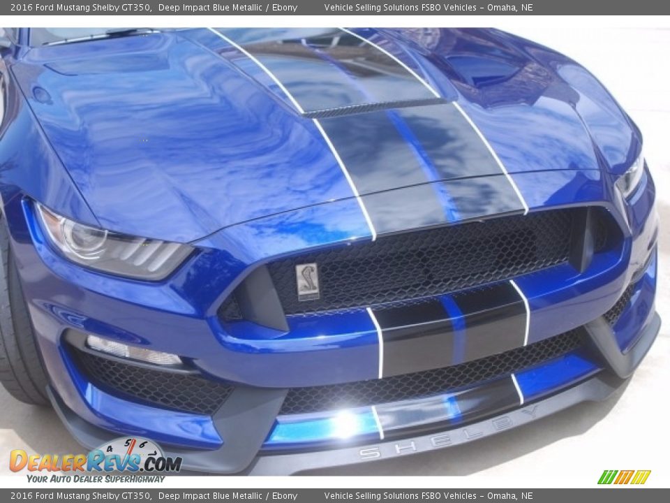 2016 Ford Mustang Shelby GT350 Deep Impact Blue Metallic / Ebony Photo #8